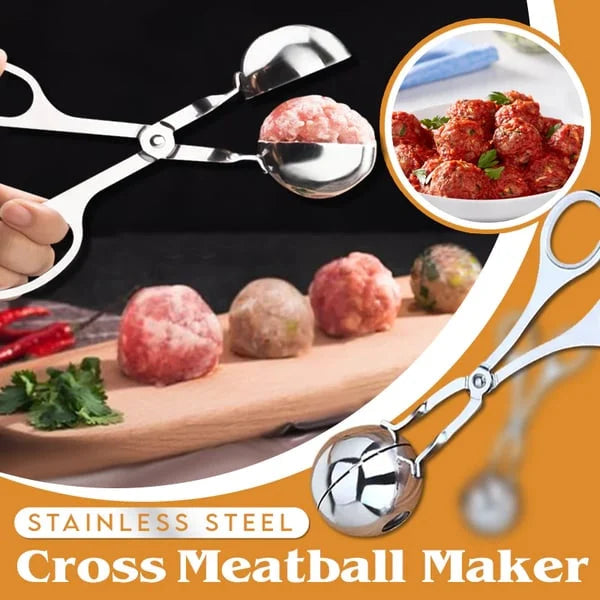 🥩 PROMO FLASH : 50% DE RÉDUCTION ! Pince à Boulettes de Viande en Acier Inoxydable 304 – Antiadhésive & Design Ergonomique for Boulettes Parfaites en Une Pression ✨
