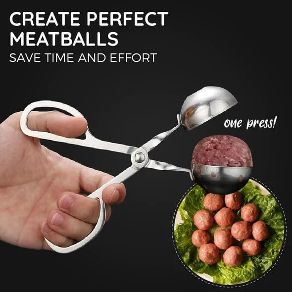 🥩 PROMO FLASH : 50% DE RÉDUCTION ! Pince à Boulettes de Viande en Acier Inoxydable 304 – Antiadhésive & Design Ergonomique for Boulettes Parfaites en Une Pression ✨