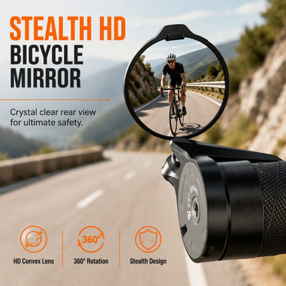 🚲 Rétroviseur de guidon de vélo rotatif à 360°