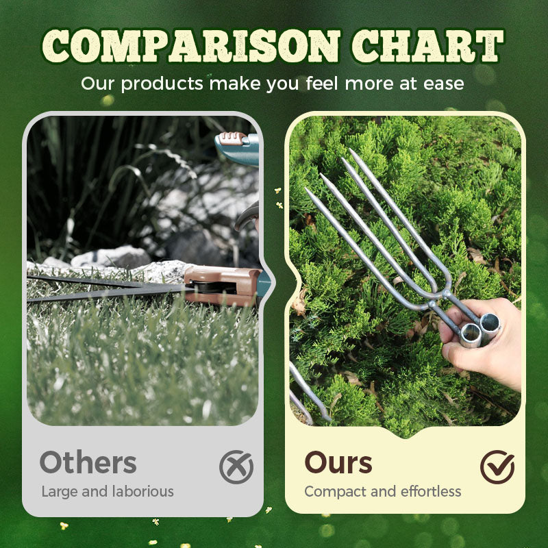 🌿 PROMO FLASH : 50% DE RÉDUCTION ! Outil Compact de Désherbage à 2 Dents – Double Dent Affûtée & Poignée Ergonomique for Jardinage Rapide et Efficace ✨