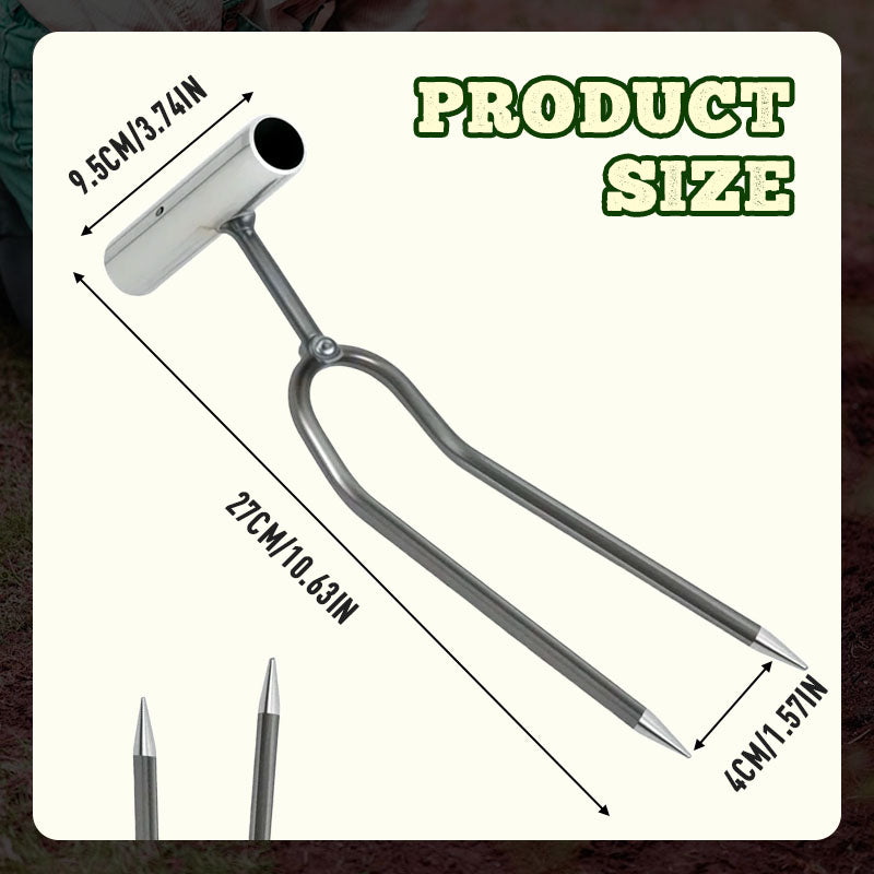 🌿 PROMO FLASH : 50% DE RÉDUCTION ! Outil Compact de Désherbage à 2 Dents – Double Dent Affûtée & Poignée Ergonomique for Jardinage Rapide et Efficace ✨