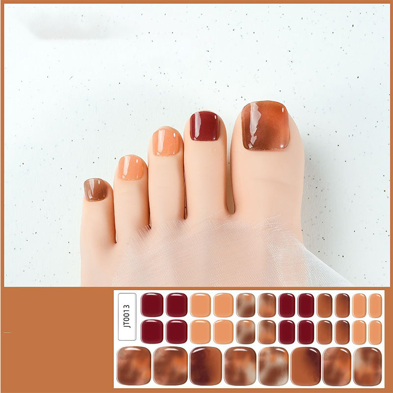🔥 50% DE RÉDUCTION ! ✨Autocollants pour ongles de pieds en gel semi-durci