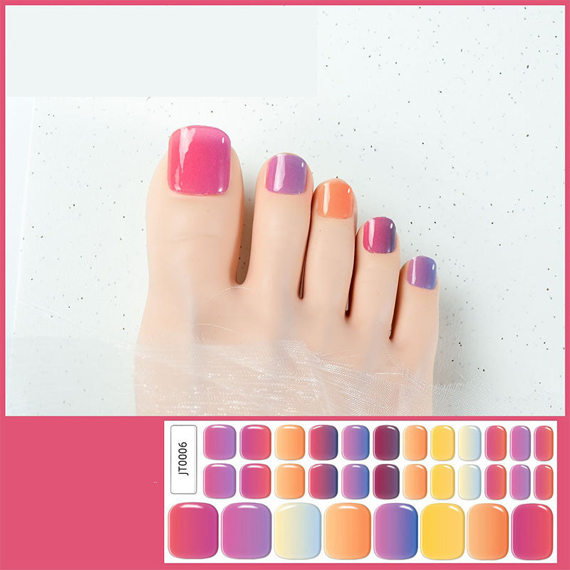 🔥 50% DE RÉDUCTION ! ✨Autocollants pour ongles de pieds en gel semi-durci