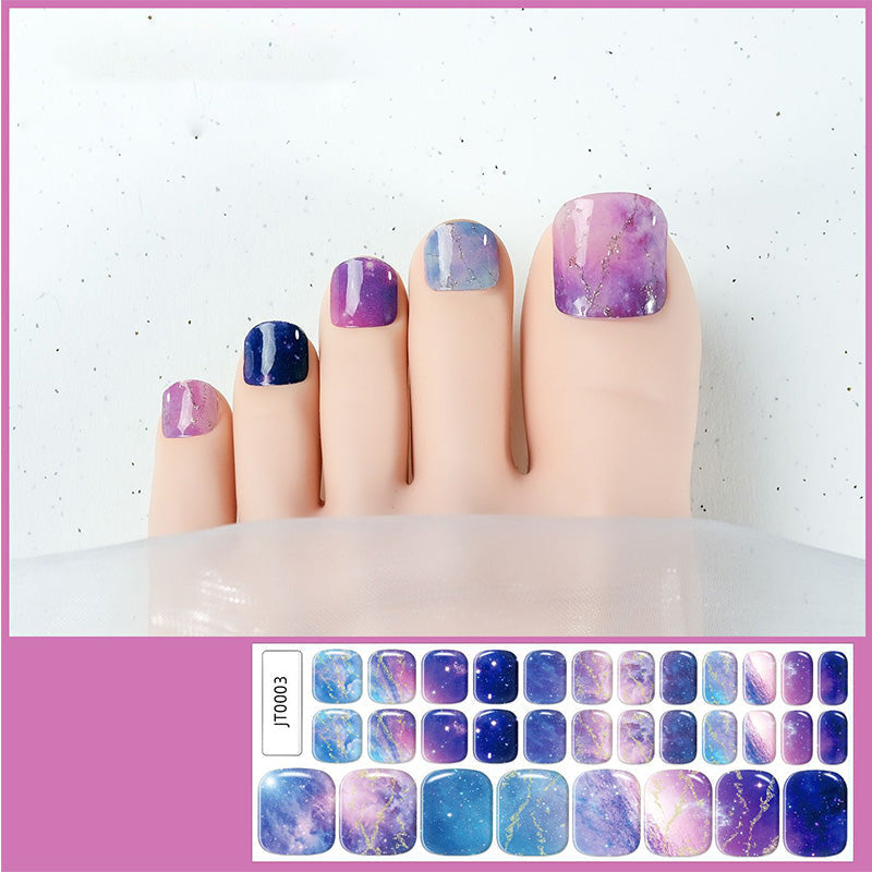 🔥 50% DE RÉDUCTION ! ✨Autocollants pour ongles de pieds en gel semi-durci