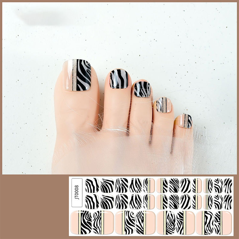 🔥 50% DE RÉDUCTION ! ✨Autocollants pour ongles de pieds en gel semi-durci