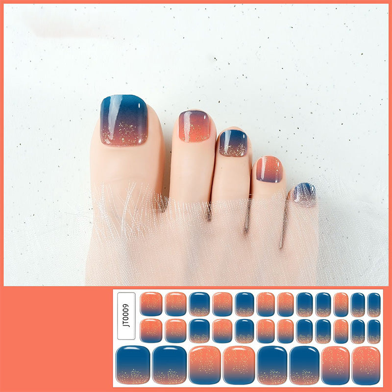 🔥 50% DE RÉDUCTION ! ✨Autocollants pour ongles de pieds en gel semi-durci