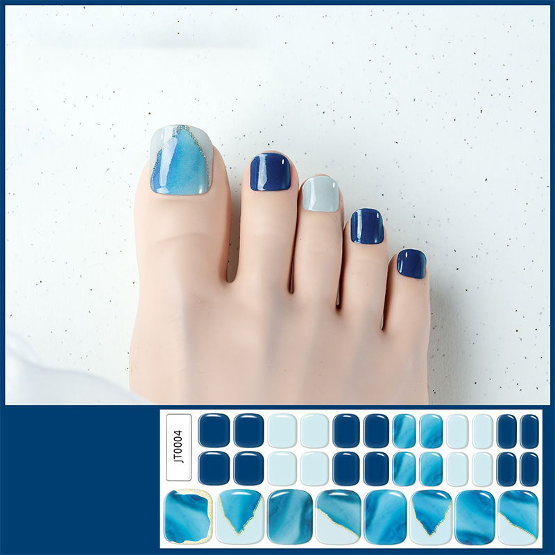 🔥 50% DE RÉDUCTION ! ✨Autocollants pour ongles de pieds en gel semi-durci