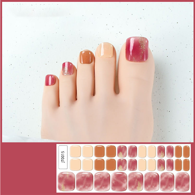 🔥 50% DE RÉDUCTION ! ✨Autocollants pour ongles de pieds en gel semi-durci