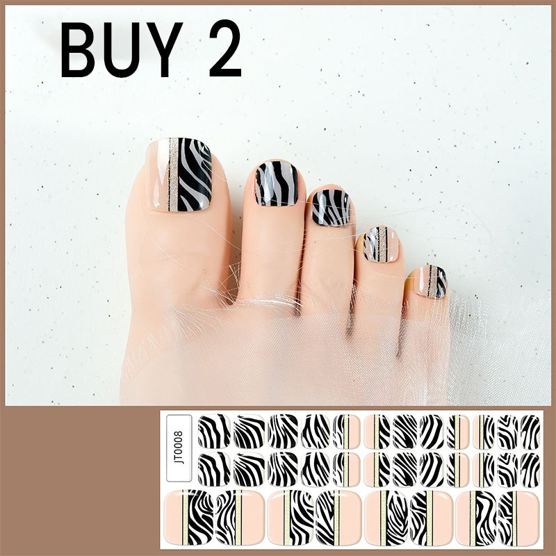 🔥 50% DE RÉDUCTION ! ✨Autocollants pour ongles de pieds en gel semi-durci