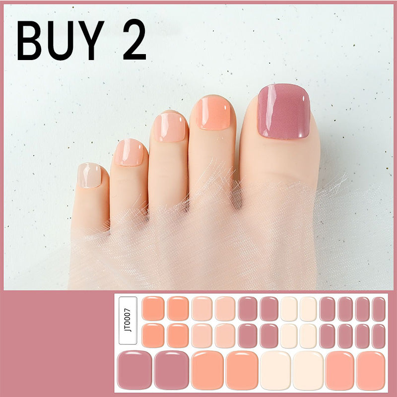 🔥 50% DE RÉDUCTION ! ✨Autocollants pour ongles de pieds en gel semi-durci