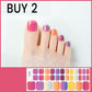 🔥 50% DE RÉDUCTION ! ✨Autocollants pour ongles de pieds en gel semi-durci