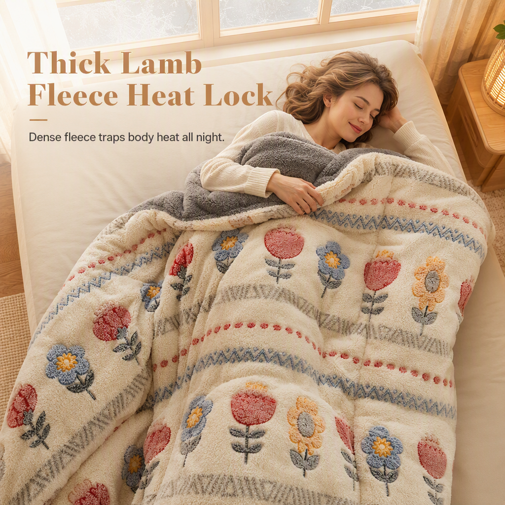 🧸❄️ PROMO FLASH : 50% DE RÉDUCTION ! Couette d'Hiver Polaire Double Face – Velours Flocon de Neige & Polaire d'Agneau Dense, Impression Numérique Active pour un Cocon Douillet et des Nuits Confortables Tout l'Hiver 🛏️💤✨