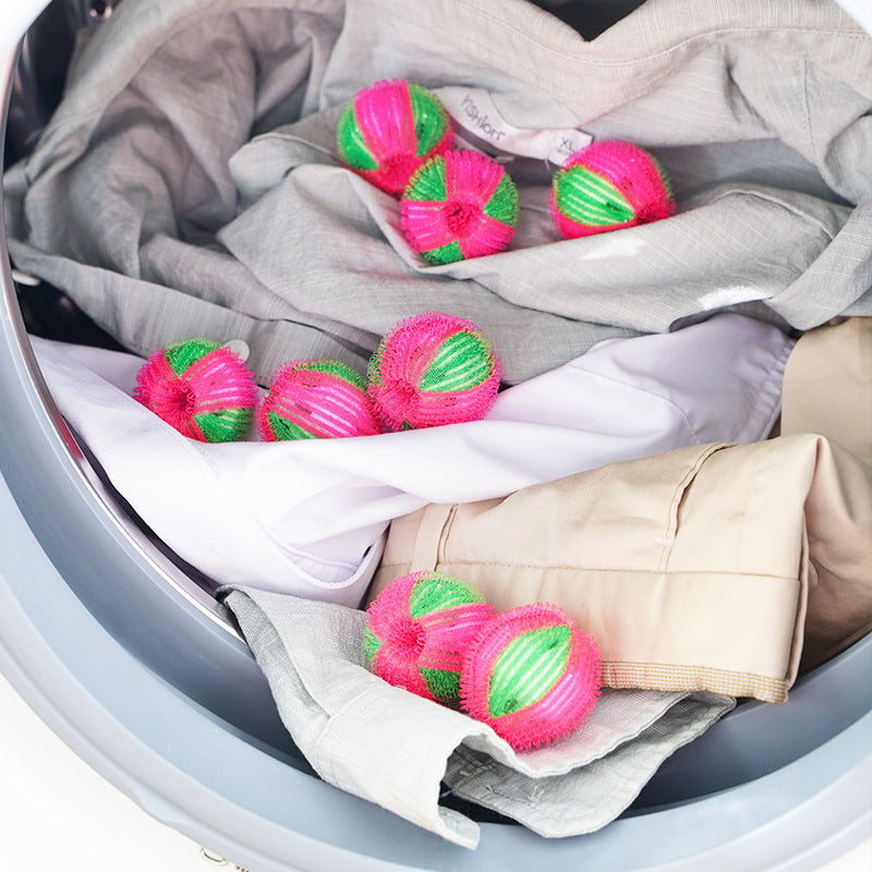 🧺🧼 -50% ! ✨Boules de lavage réutilisables en nylon pour récupérer les peluches et les cheveux.