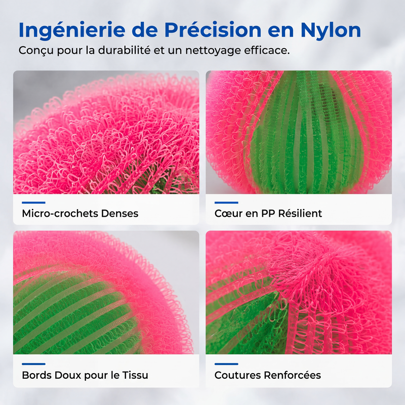 🧺🧼 -50% ! ✨Boules de lavage réutilisables en nylon pour récupérer les peluches et les cheveux.