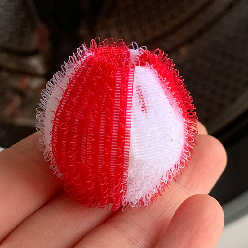 🧺🧼 -50% ! ✨Boules de lavage réutilisables en nylon pour récupérer les peluches et les cheveux.