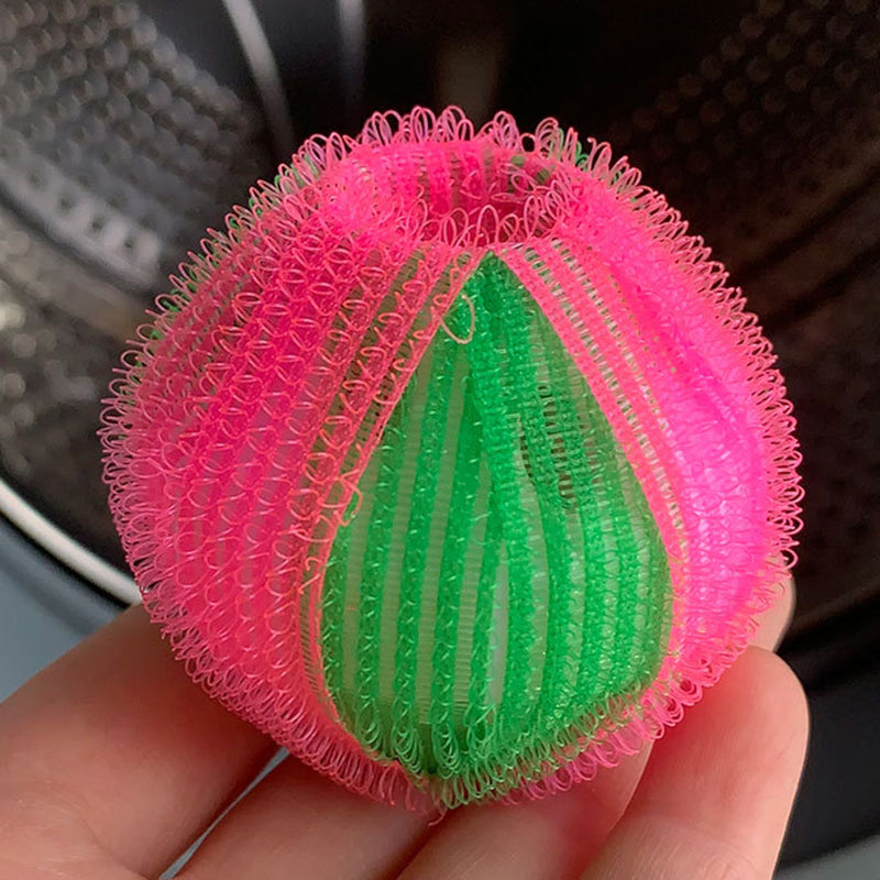 🧺🧼 -50% ! ✨Boules de lavage réutilisables en nylon pour récupérer les peluches et les cheveux.
