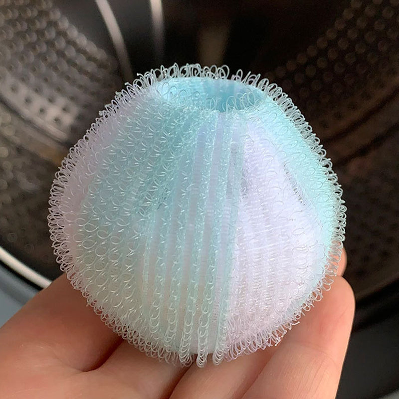 🧺🧼 -50% ! ✨Boules de lavage réutilisables en nylon pour récupérer les peluches et les cheveux.
