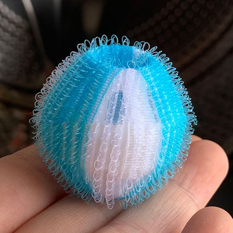 🧺🧼 -50% ! ✨Boules de lavage réutilisables en nylon pour récupérer les peluches et les cheveux.