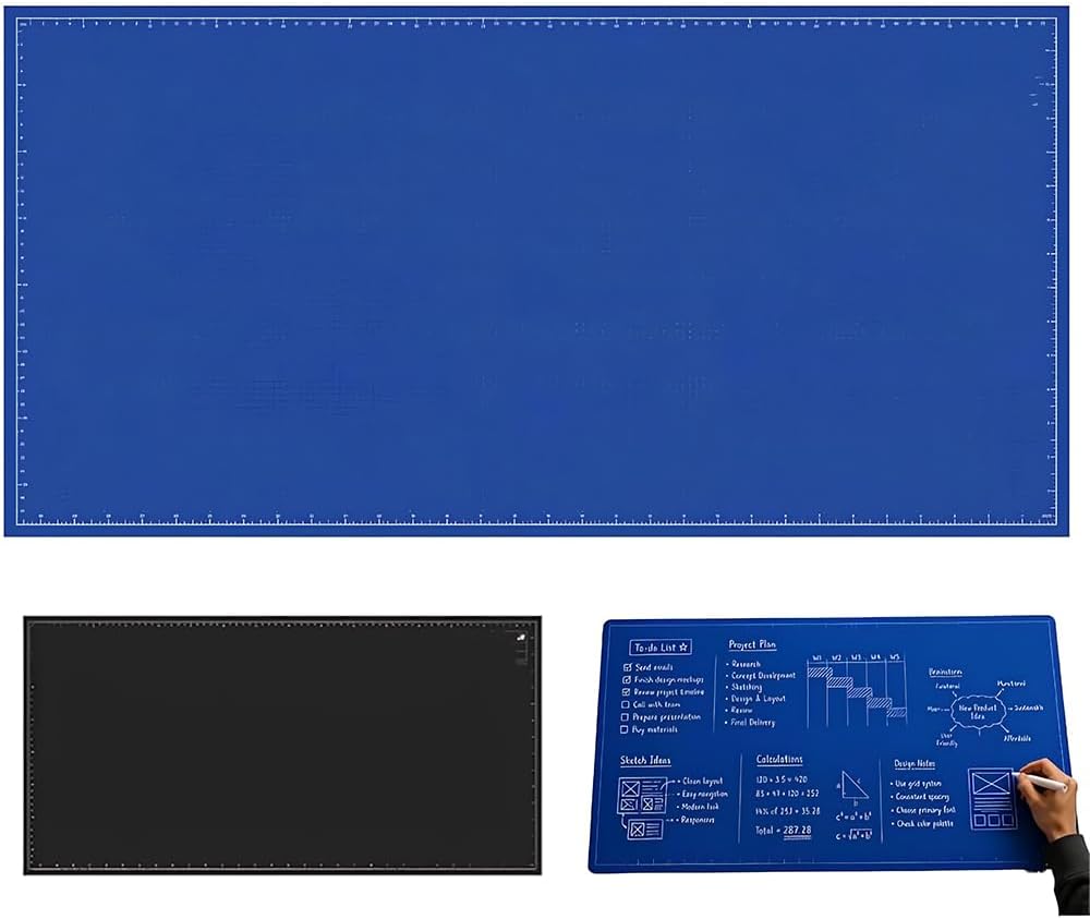 📝 50% DE RÉDUCTION ! ✨ Grand tapis de bureau réutilisable sur lequel on peut écrire
