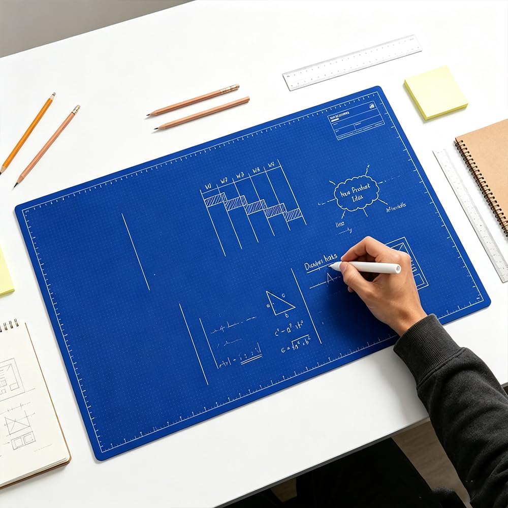 📝 50% DE RÉDUCTION ! ✨ Grand tapis de bureau réutilisable sur lequel on peut écrire