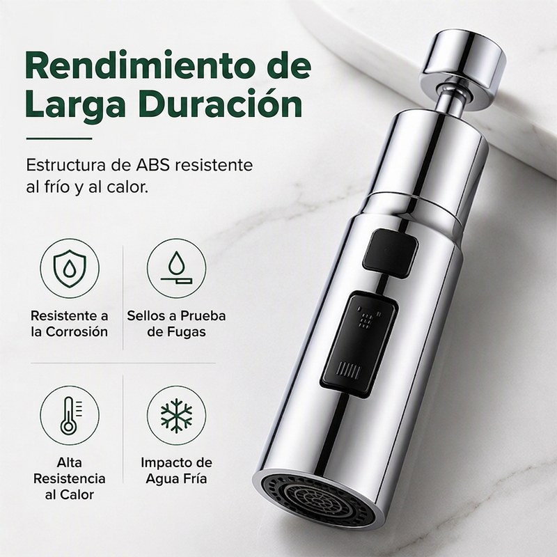 🔥 -50% Aujourd'hui : Embout Rotatif Universel pour Robinet – Rotation 720°, Installation Facile, Idéal pour Laver Fruits, Vaisselle et Évier sans Éclaboussures 🚰✨
