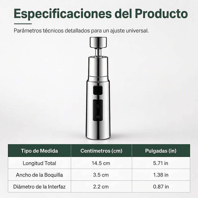 🔥 -50% Aujourd'hui : Embout Rotatif Universel pour Robinet – Rotation 720°, Installation Facile, Idéal pour Laver Fruits, Vaisselle et Évier sans Éclaboussures 🚰✨