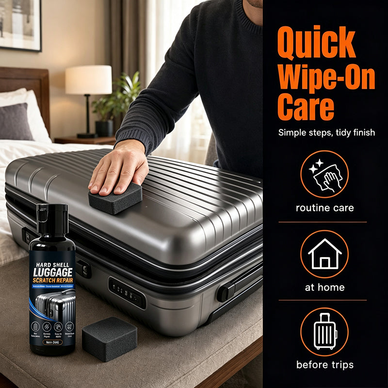 Crème réparatrice de rayures pour valises rigides