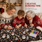 🎅 PROMO FLASH : 50% DE RÉDUCTION ! Couverture à Colorier en Famille – Polaire Ultra-Douce & Motifs Festifs for Des Soirées Créatives et Confortables 🎄🎨