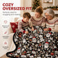 🎅 PROMO FLASH : 50% DE RÉDUCTION ! Couverture à Colorier en Famille – Polaire Ultra-Douce & Motifs Festifs for Des Soirées Créatives et Confortables 🎄🎨