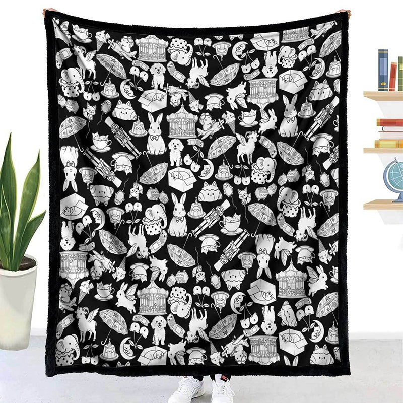 🎅 PROMO FLASH : 50% DE RÉDUCTION ! Couverture à Colorier en Famille – Polaire Ultra-Douce & Motifs Festifs for Des Soirées Créatives et Confortables 🎄🎨