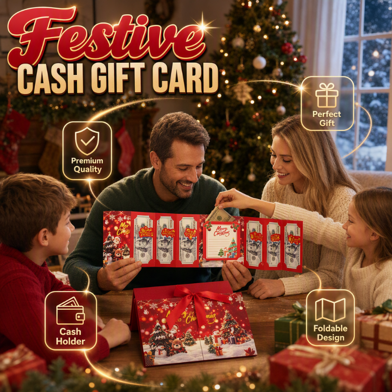 🔥 50% DE RÉDUCTION ! ✨Carte-cadeau festive