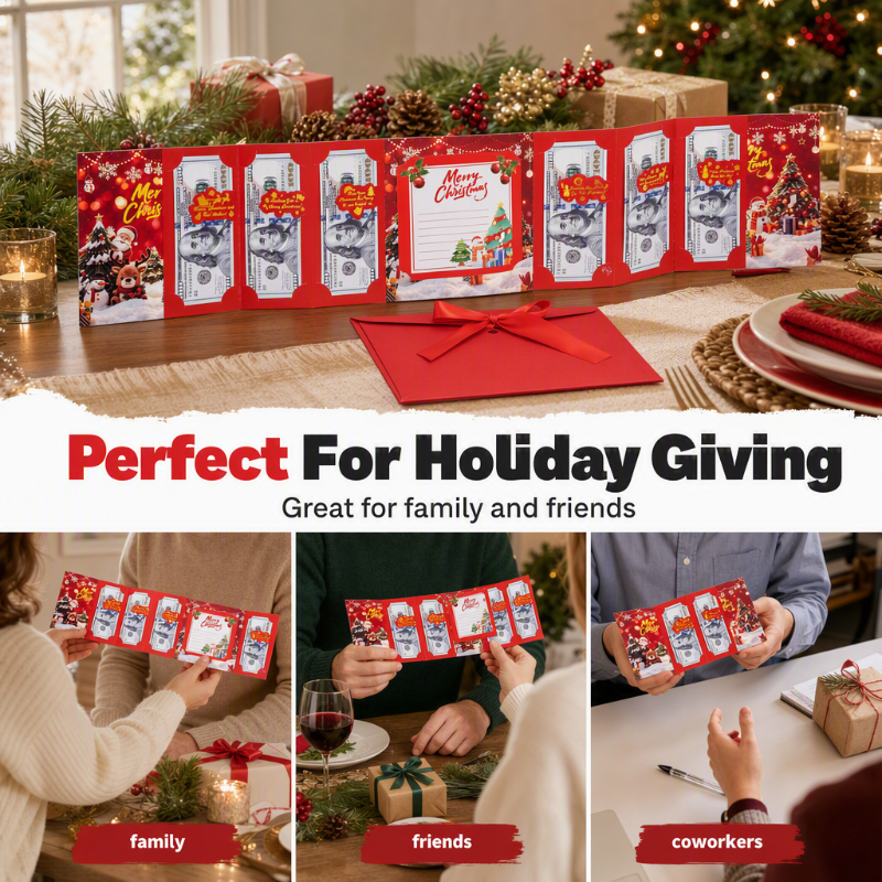 🔥 50% DE RÉDUCTION ! ✨Carte-cadeau festive
