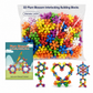 Blocs de construction 3D en forme de flocon de neige pour enfants