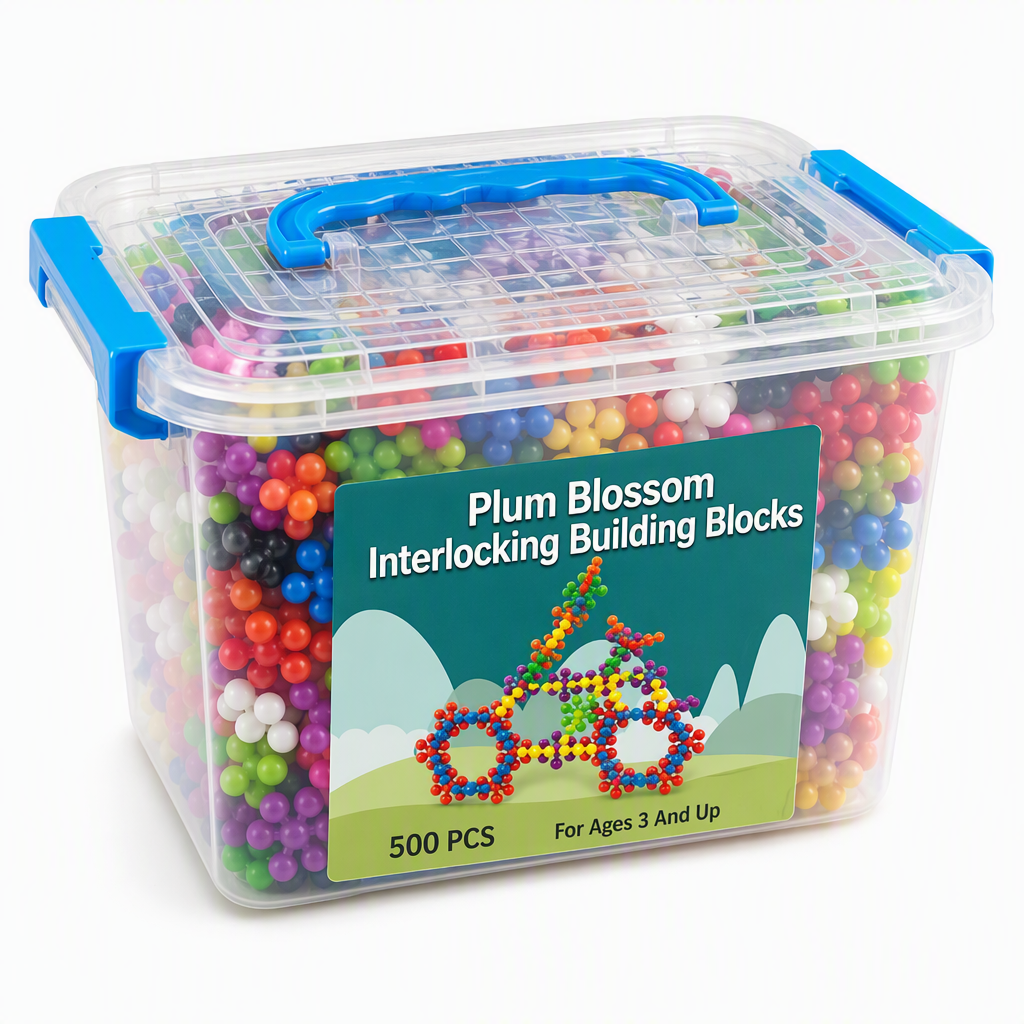 Blocs de construction 3D en forme de flocon de neige pour enfants