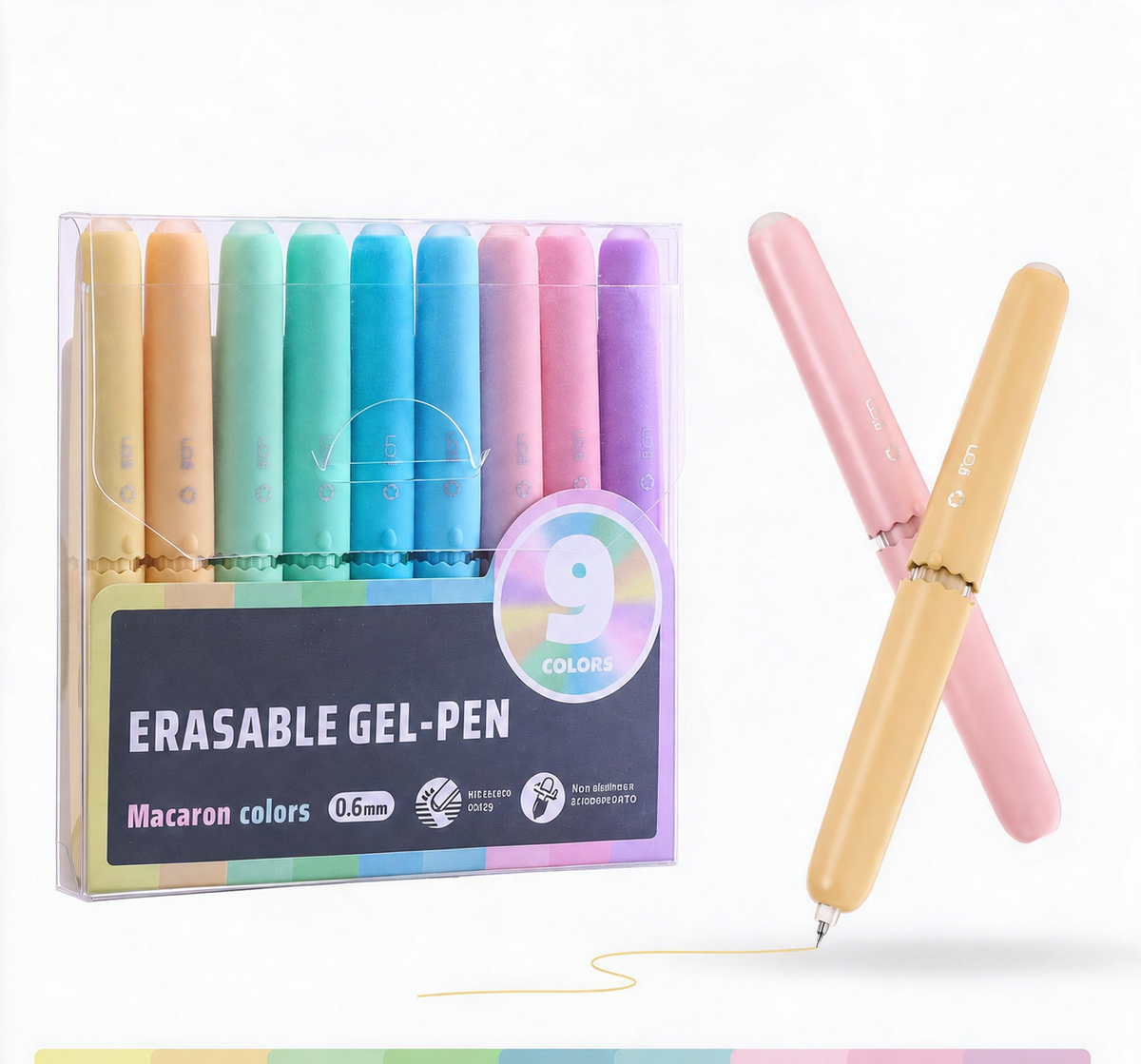 🔥 50% DE RÉDUCTION ! ✨Écrivez et effacez en un clin d'œil ! Stylos gel effaçables 8 couleurs, sans salissures