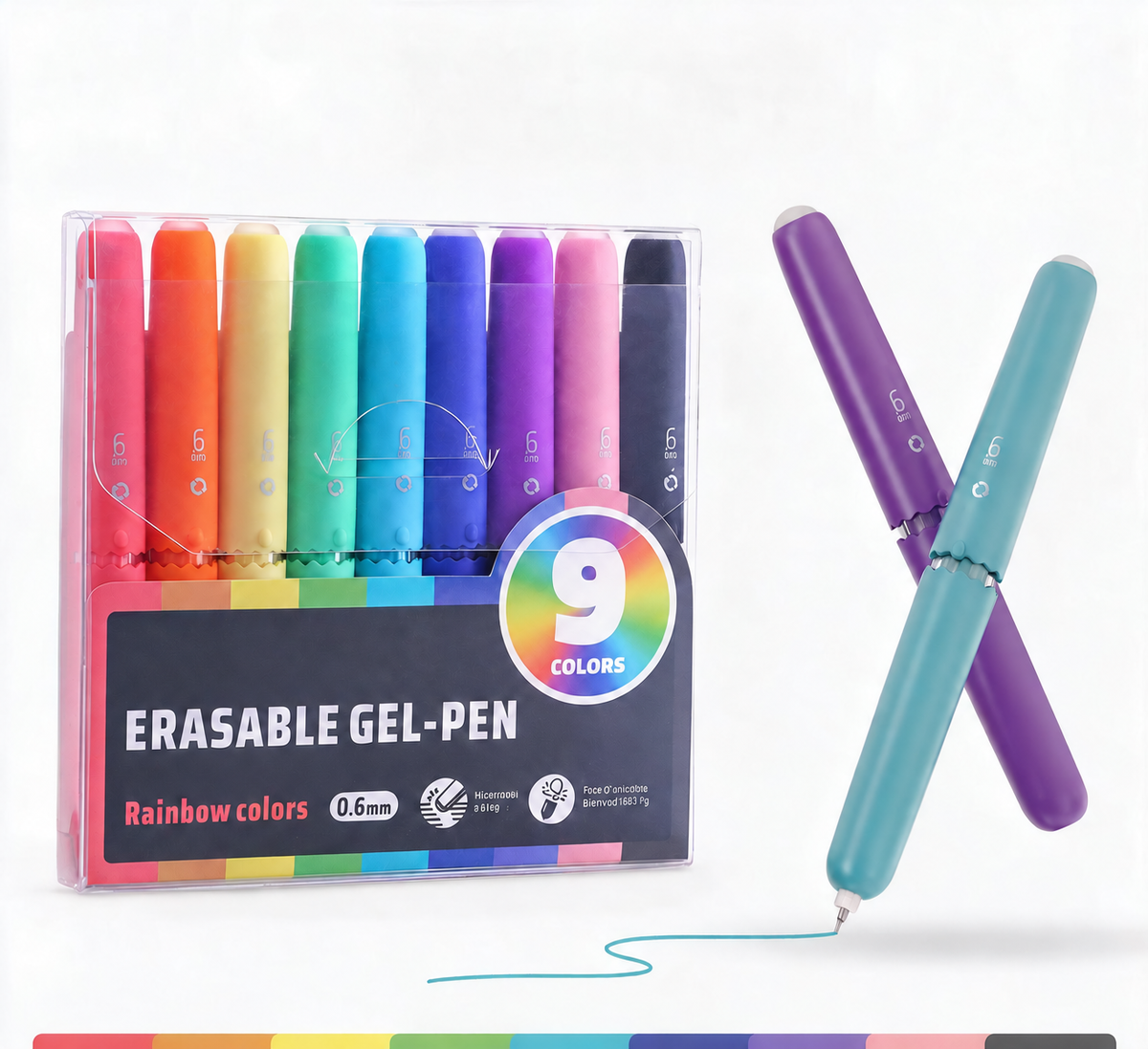 🔥 50% DE RÉDUCTION ! ✨Écrivez et effacez en un clin d'œil ! Stylos gel effaçables 8 couleurs, sans salissures