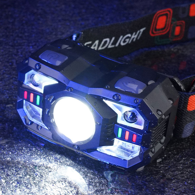 💡 Lampe frontale rechargeable avec capteur | 5 modes