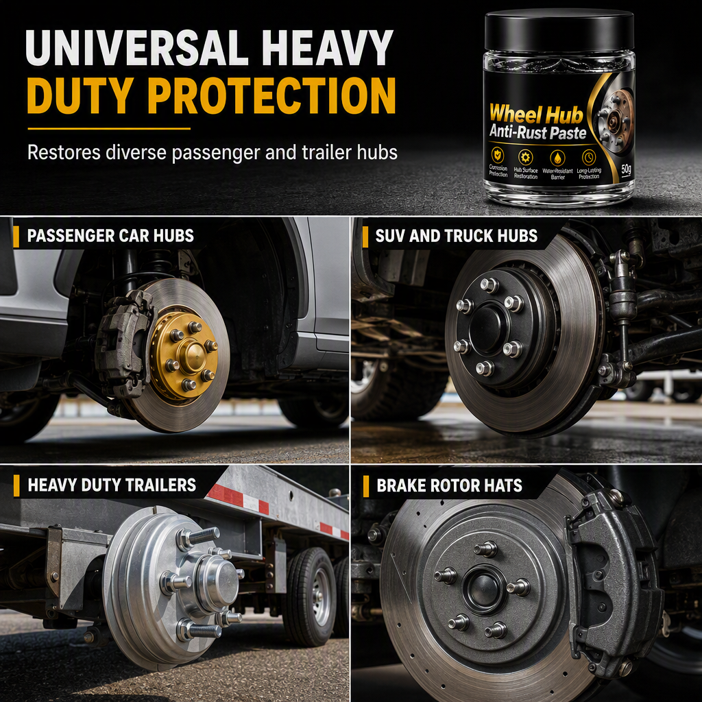 🔥‑50% de réduction ! Pâte antirouille pour moyeux de roue auto 🛞 Protège le métal, anti-corrosion, application simple ✨