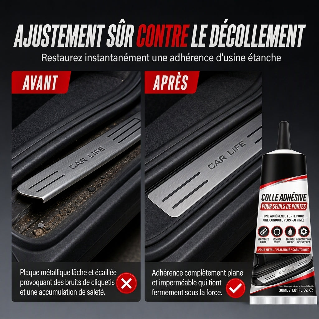 🔥‑50% de réduction ! Colle adhésive garniture auto à séchage rapide 🚗 Forte adhérence, réparation facile pour finitions véhicule ✨