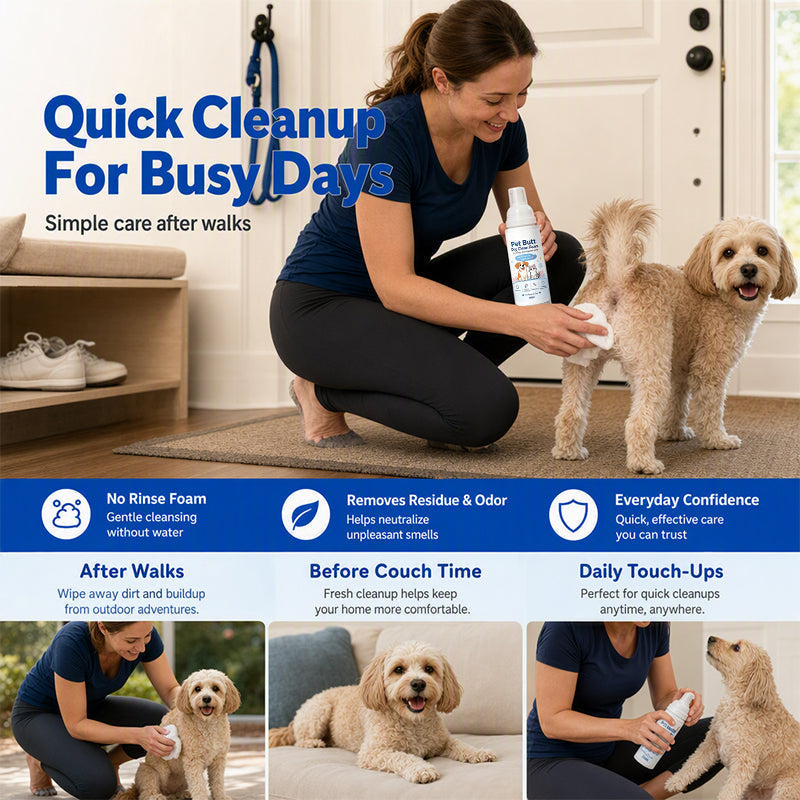 🔥Offre à durée limitée : 50 % de réduction🔥Mousse nettoyante sans rinçage pour les fesses des chiens et des chat