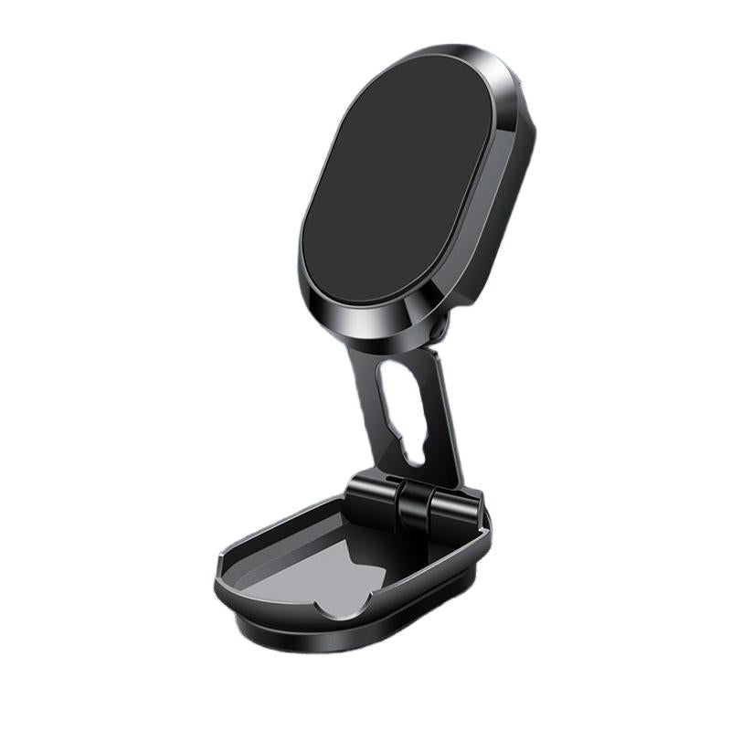Support magnétique de téléphone de voiture rotatif et pliable