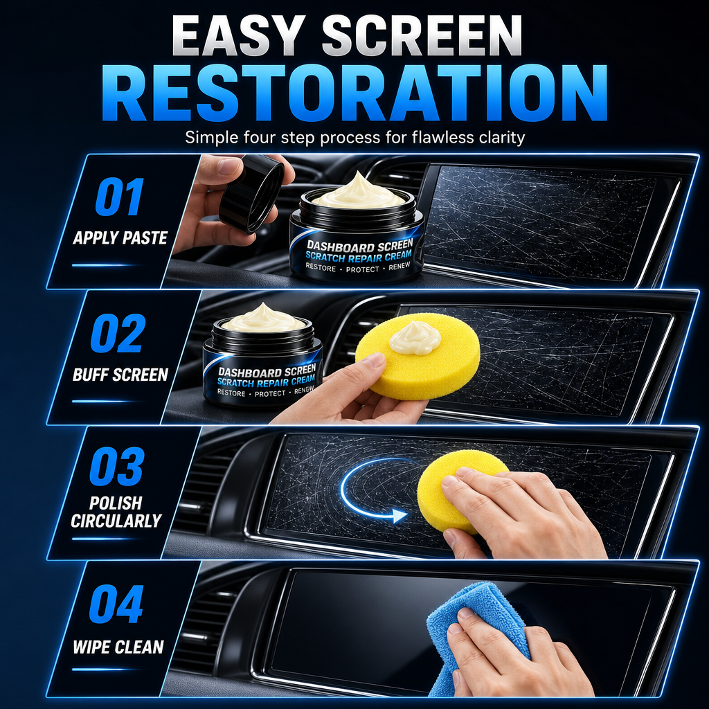 🚗 OFFRE LIMITÉE : 50 % DE RÉDUCTION ! 🔥 Crème de réparation des rayures pour le tableau de bord et la console central