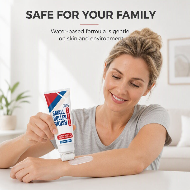 📢📢40% DE RÉDUCTION !! ⏰Pâte de Réparation Murale avec Rouleau Intégré – Imperméable, Prête à l'Emploi & Sans Odeur for une Rénovation Facile et Propre ✨