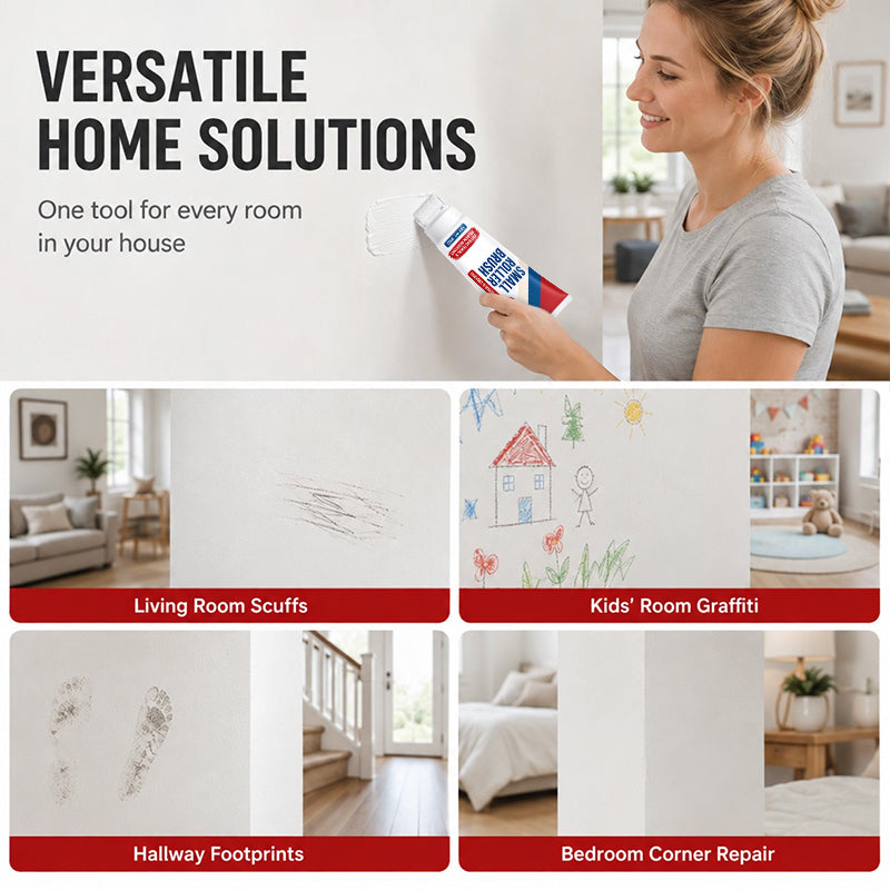 📢📢40% DE RÉDUCTION !! ⏰Pâte de Réparation Murale avec Rouleau Intégré – Imperméable, Prête à l'Emploi & Sans Odeur for une Rénovation Facile et Propre ✨