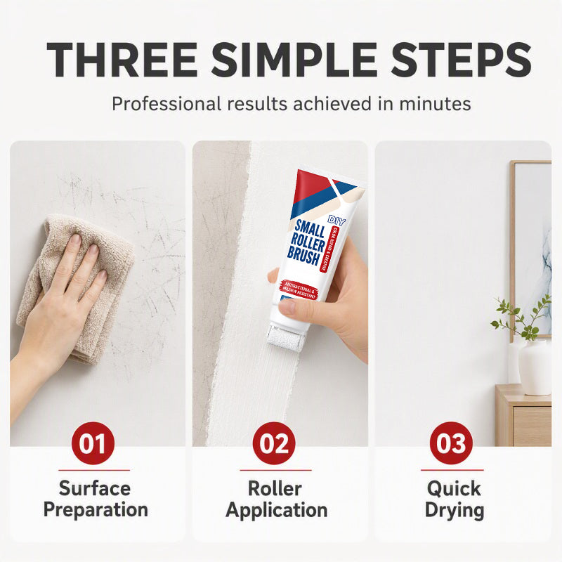 📢📢40% DE RÉDUCTION !! ⏰Pâte de Réparation Murale avec Rouleau Intégré – Imperméable, Prête à l'Emploi & Sans Odeur for une Rénovation Facile et Propre ✨