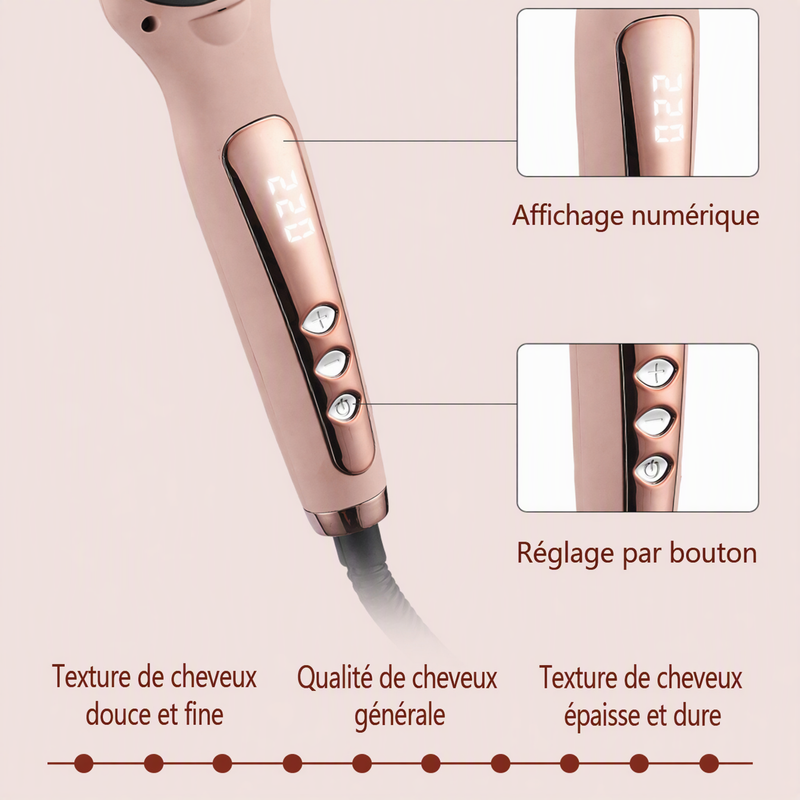 🔥‑50% Réduction ! Brosse de coiffage intelligente 💇‍♀️ Lissage facile, cheveux doux, idéal pour coiffer rapidement ✨