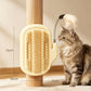 Accessoire d'angle 2-en-1 pour le toilettage autonome des animaux avec baguette à plumes