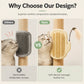 Accessoire d'angle 2-en-1 pour le toilettage autonome des animaux avec baguette à plumes