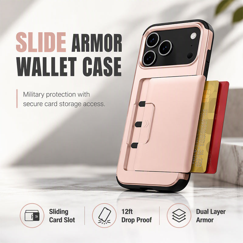 Étui de protection antichoc pour téléphone avec porte-cartes