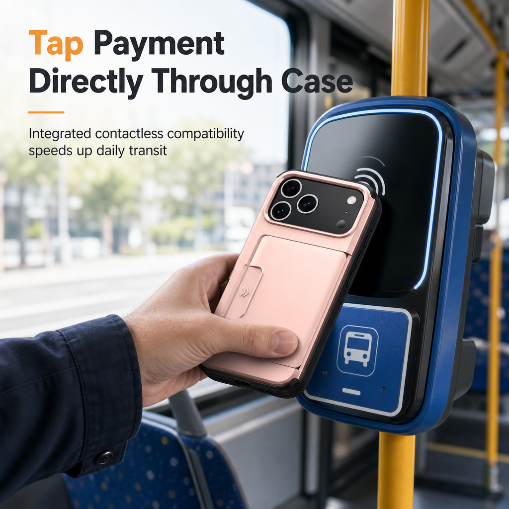 Étui de protection antichoc pour téléphone avec porte-cartes
